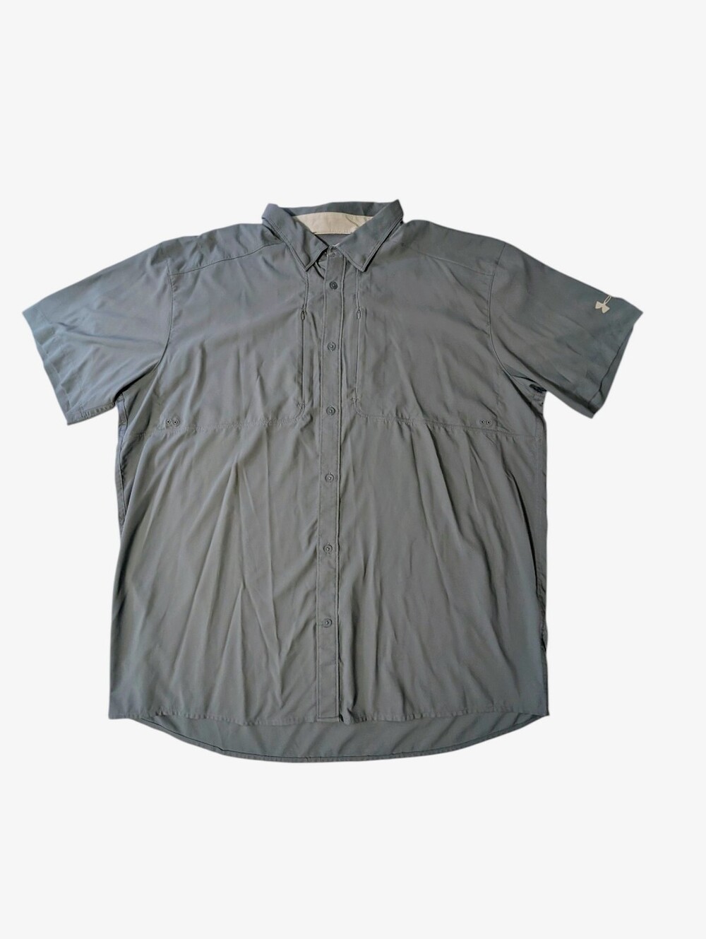 Under Armour Tide Chaser 2.0 Fishing Button Down Shirt Men's Sz 3XL XXXL Green